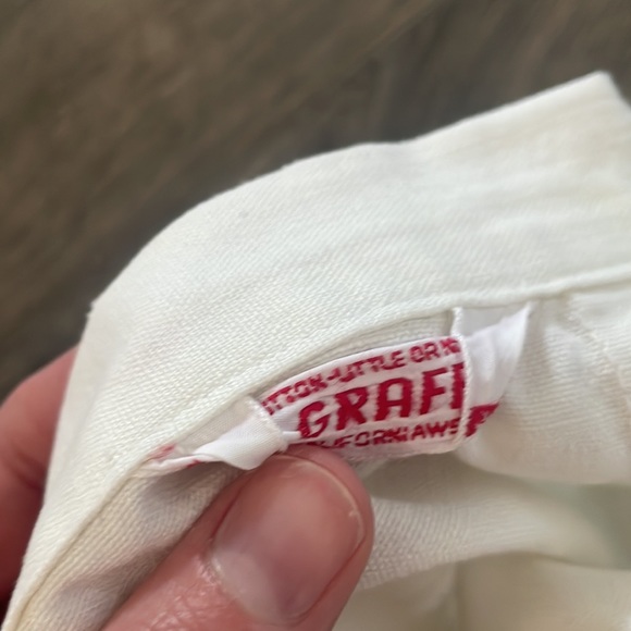 AS-IS White Cotton High Waisted Back Zip Shorts Pin Up Style - 1940/50s Style - Picture 5 of 16